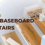 how to end baseboard at stairs